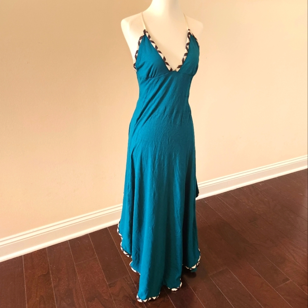ZhenNymph Gaia Teal Goddess Dress